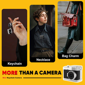 Cfulan mini keychain camera featuring retro filters for nostalgic looks