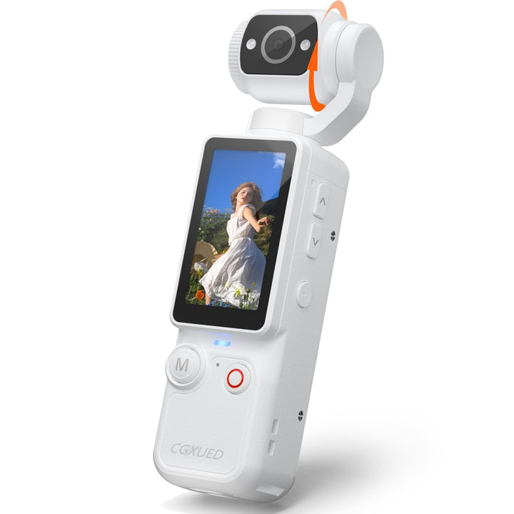 CGXUED front view of pocket camera showing compact design and instant use benefit