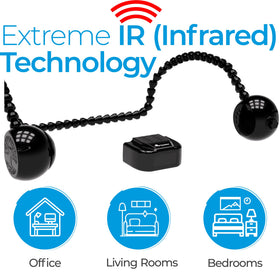 ChairSpeaker CS3 ball joints adjust to most chairs for personalized listening.