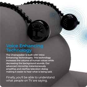 ChairSpeaker CS3 near-ear clarity supports streaming apps like Netflix.