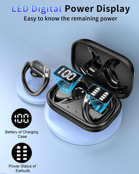 chalvh Ear Buds ergonomic ear hooks ensure a secure, comfortable fit.