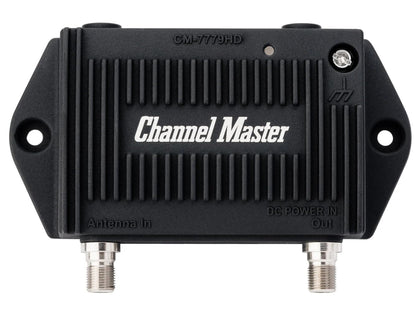 Channel Master PreAmp 1-1 Port - front view improves reception on weak signals