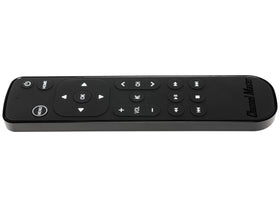 Channel Master Simple Remote demonstrating universal control over TV and soundbar