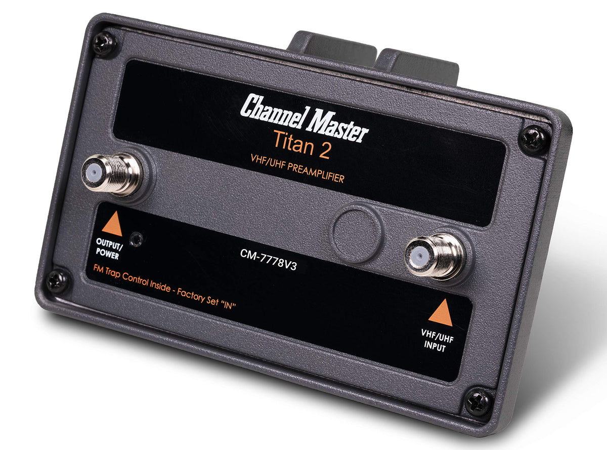 Channel Master indoor power supply powering mast amplifier for consistent reception