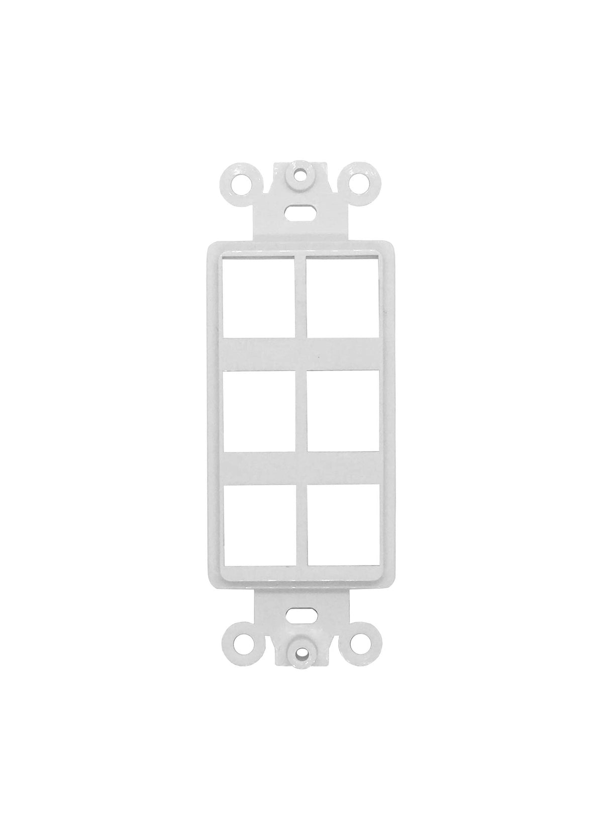 Chaosss 6-Port Decorator Keystone Insert white side view showing compact modular housing