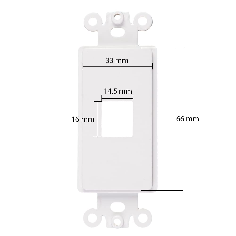 Chaosss keystone decorative housing close-up, showing clean wall integration