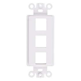 ChaosssCo wall-plate adapter in white for a clean Decora look