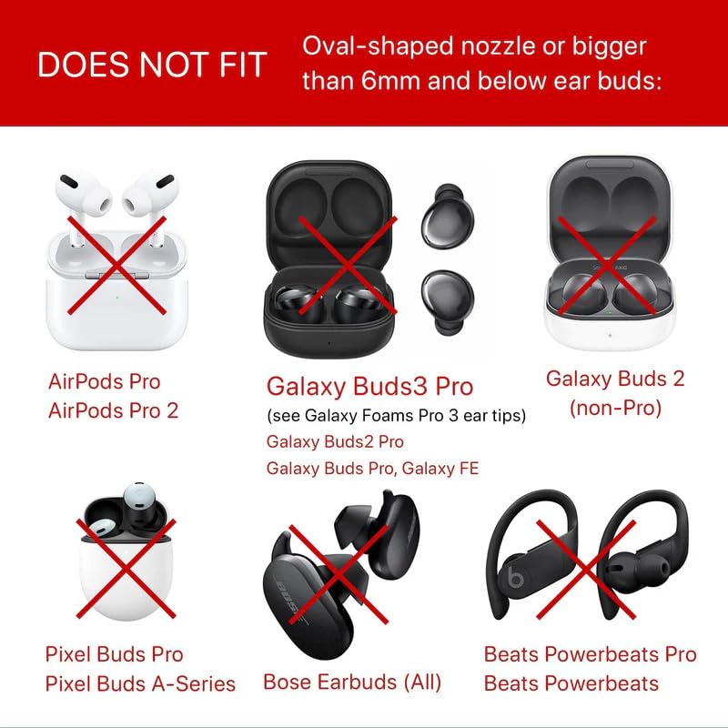 CharJenPro AirFoams Pro sizes S M L fit various ears