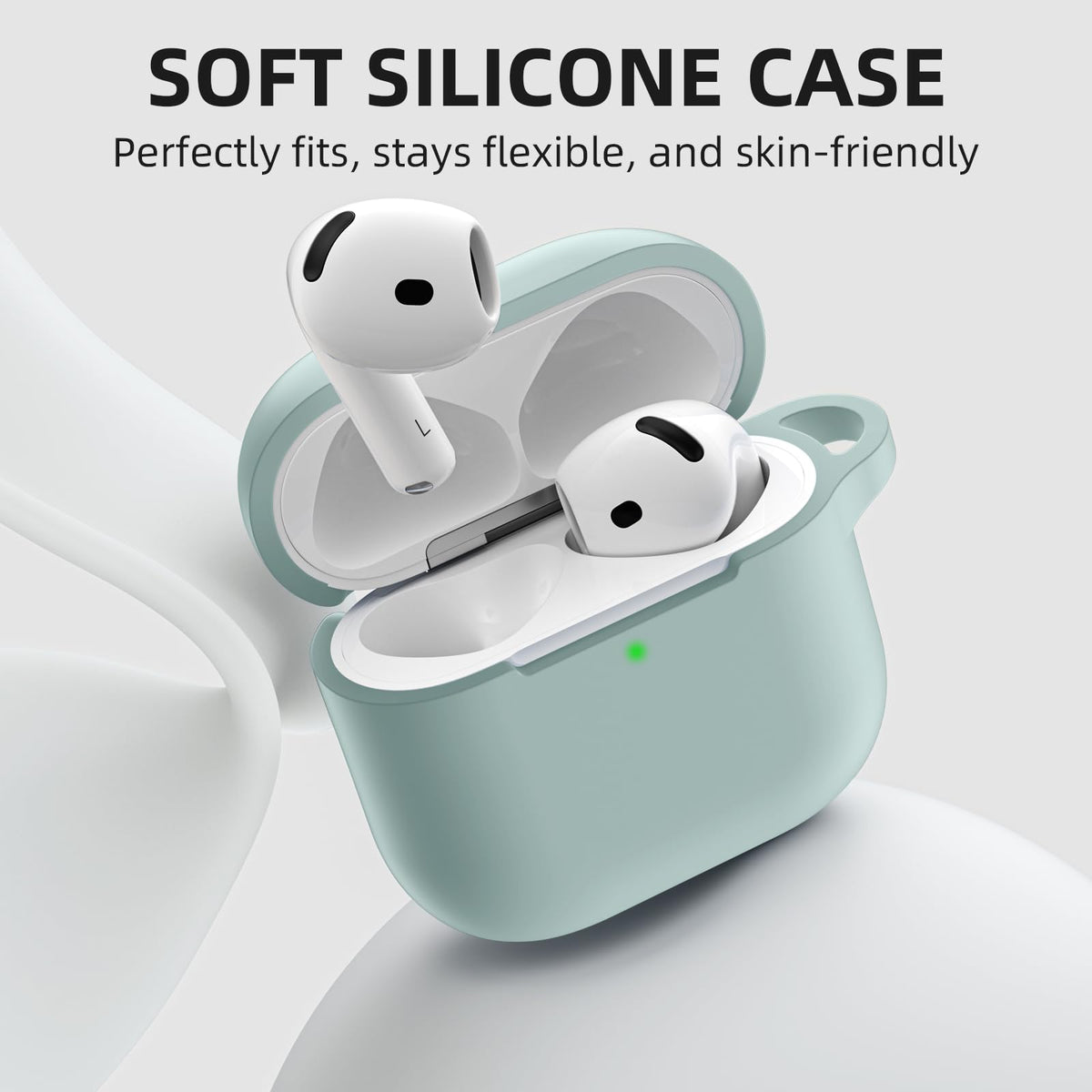 Charlam AirPods 4 case bluegreen lightweight and portable