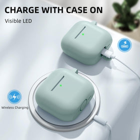 Charlam AirPods 4 case bluegreen wireless charging compatible