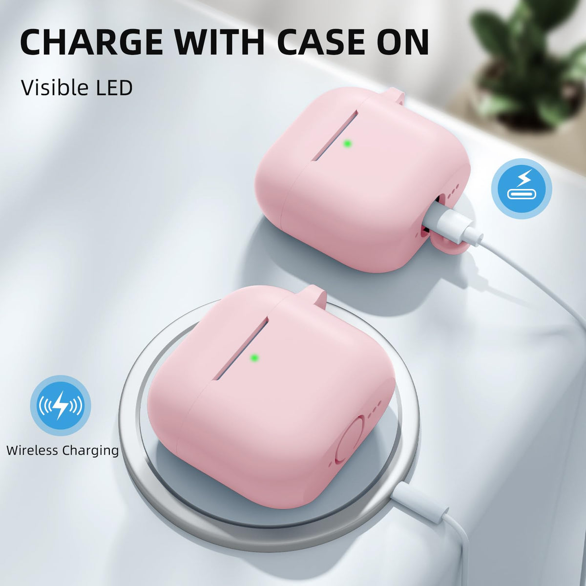 Anti-loss strap helps prevent misplacing AirPods during activities.