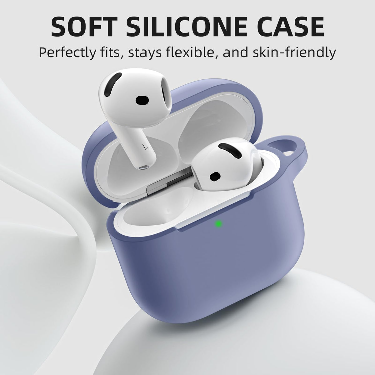 Charlam AirPods 4 case fits in pockets and bags for compact travel.