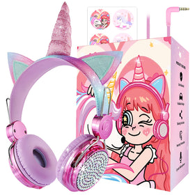 charlxee front packaging showing unicorn box and headphones, gift-ready