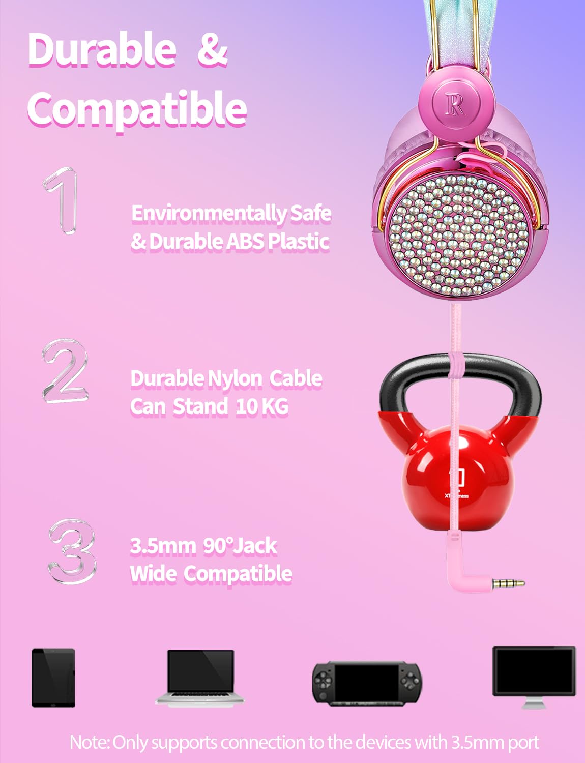 charlxee braided nylon cable and 90° plug emphasizing durability