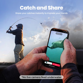 Chasing CanFish CamX fish-fin design stabilizes shots during varied fishing methods
