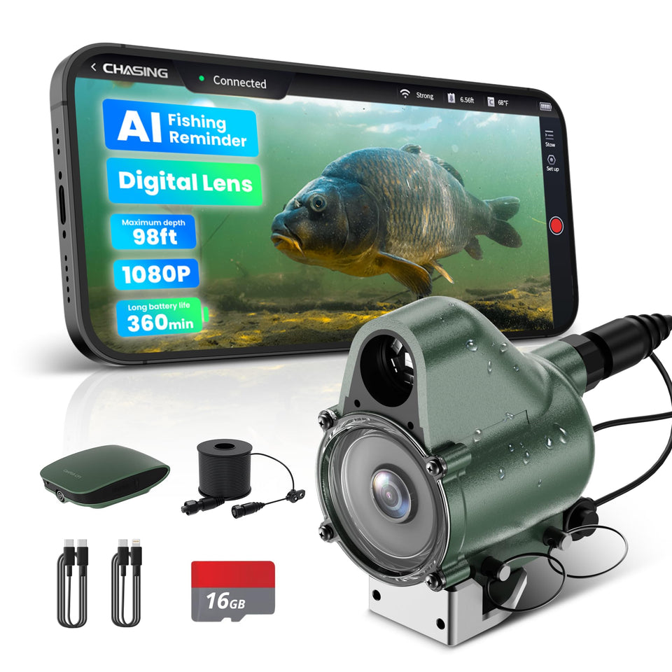 Chasing CF1 underwater camera providing clear underwater viewing and details.