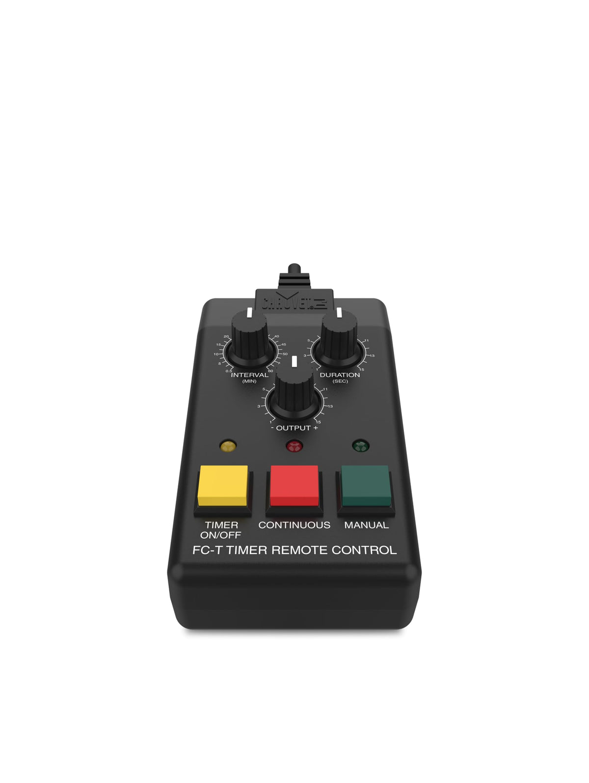 CHAUVET DJ FC-T plugged into Hurricane fog machine for simple setup