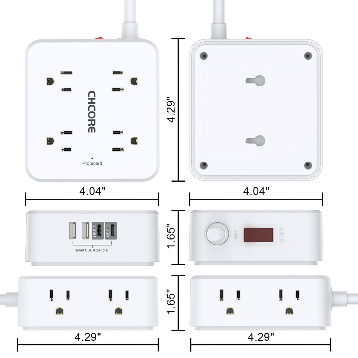 CHCORE built-in indicator light shows protection status clearly