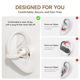 CHENRUIDA wireless earbuds with Bluetooth 5.4 for stable connections and easy switching