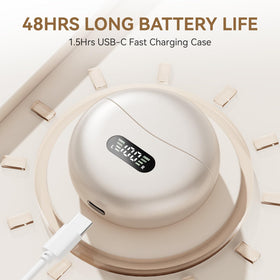 CHENRUIDA open-ear buds with C-shaped ear-hooks adapting to different ears