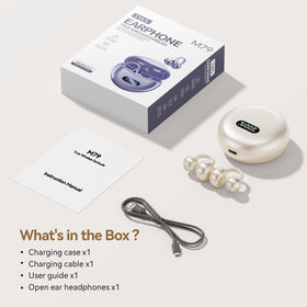 CHENRUIDA clip-on earbuds suited for workouts and daily use with open-ear comfort