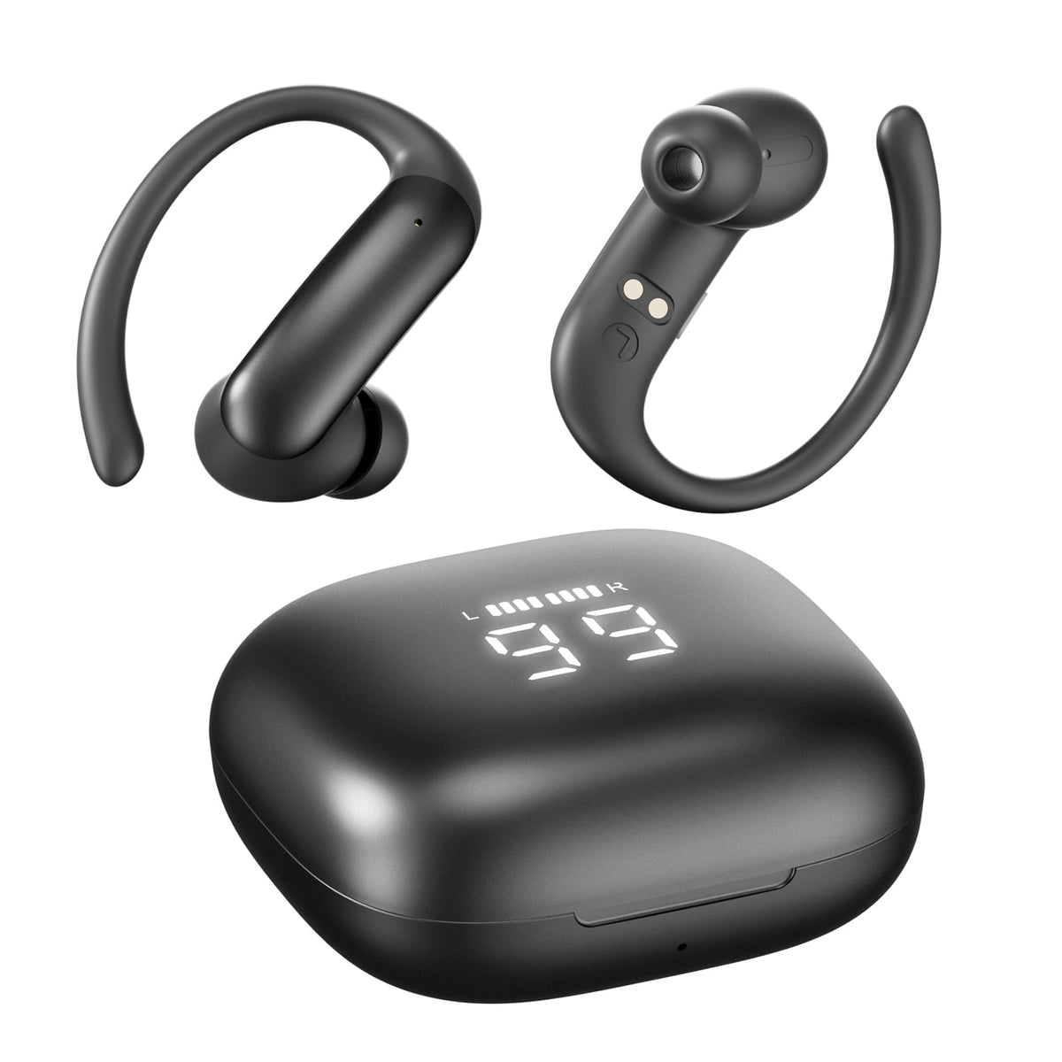 CHENRUIDA M145 charging case held in hand for size and portability comparison