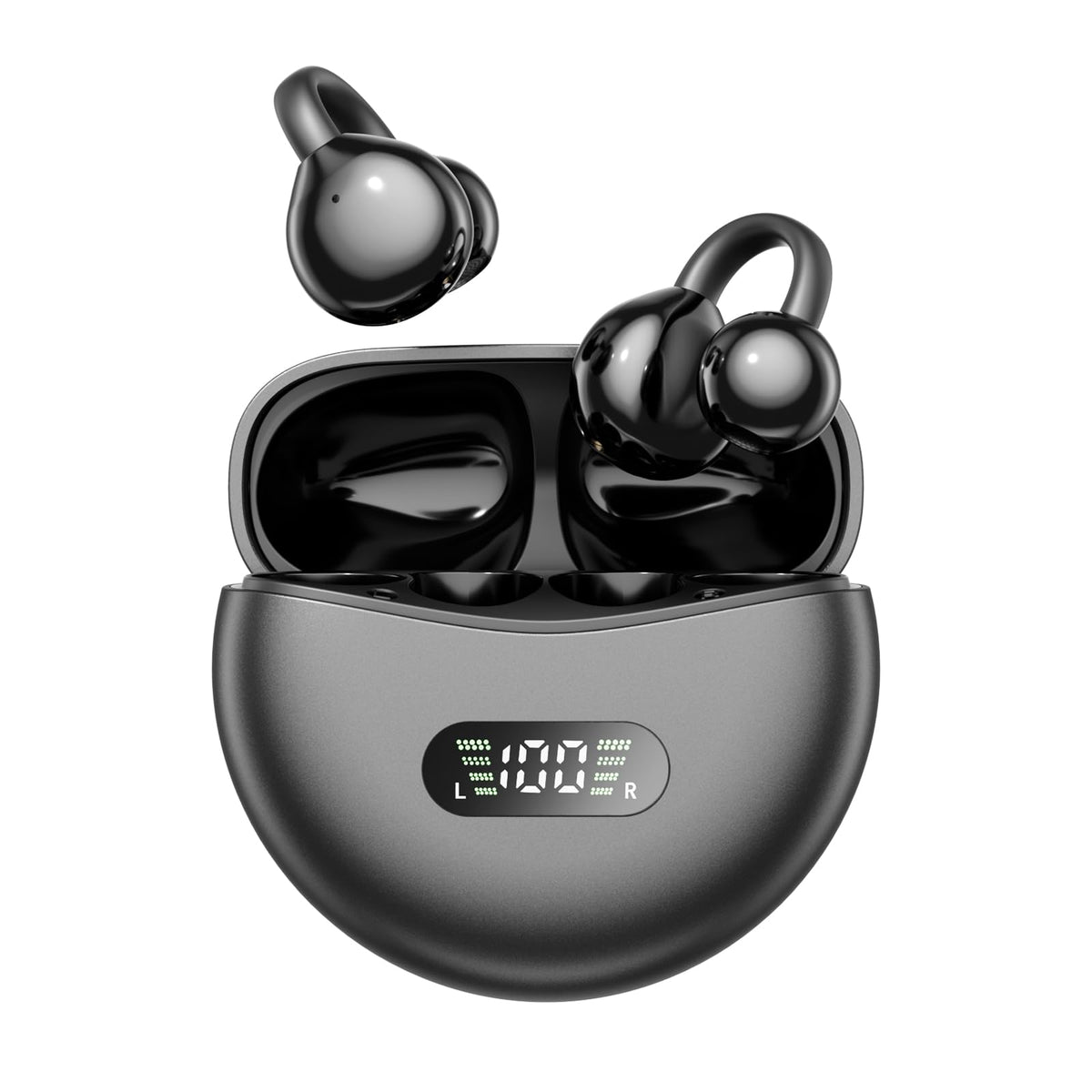 Chenruida open-ear clip-on buds front view for all-day comfort.