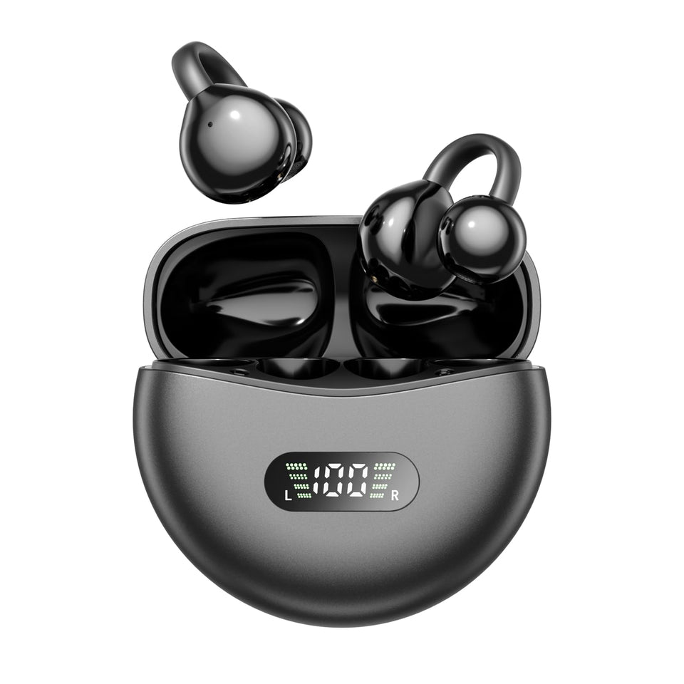 Chenruida open-ear clip-on buds front view for all-day comfort.
