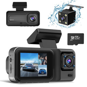 CHENSIVE 4K dash cam front camera for comprehensive road recording.