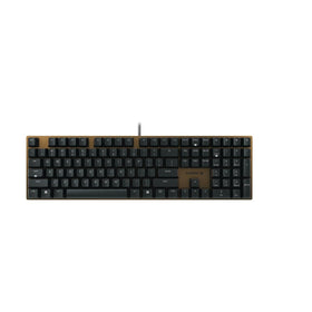 Cherry KC 200 MX keyboard with metal plate front view for a sleek office setup.