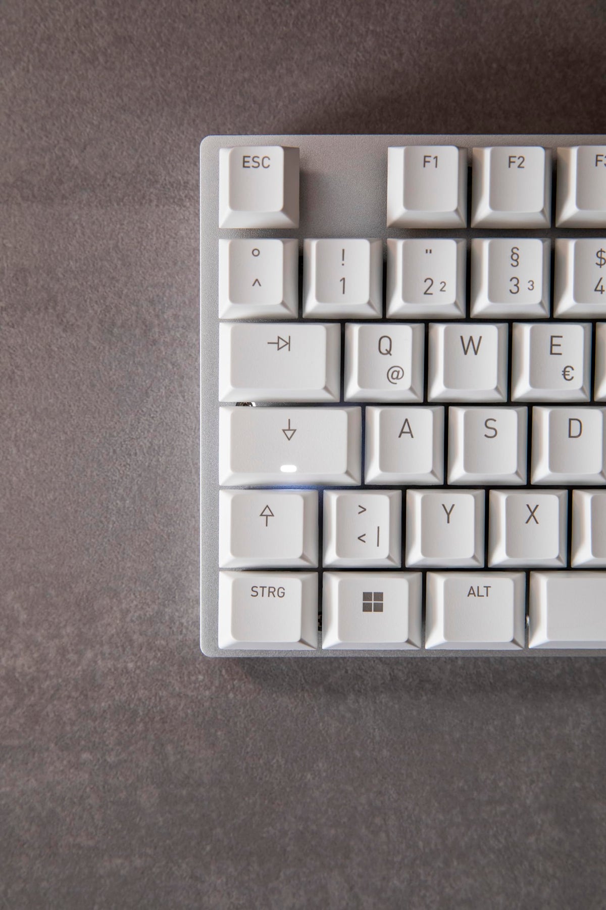 Cherry KC200MX MX2A switches close-up showing smooth typing