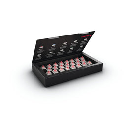 Cherry MX Red Silent front box showing 23 switches and branding for easy selection