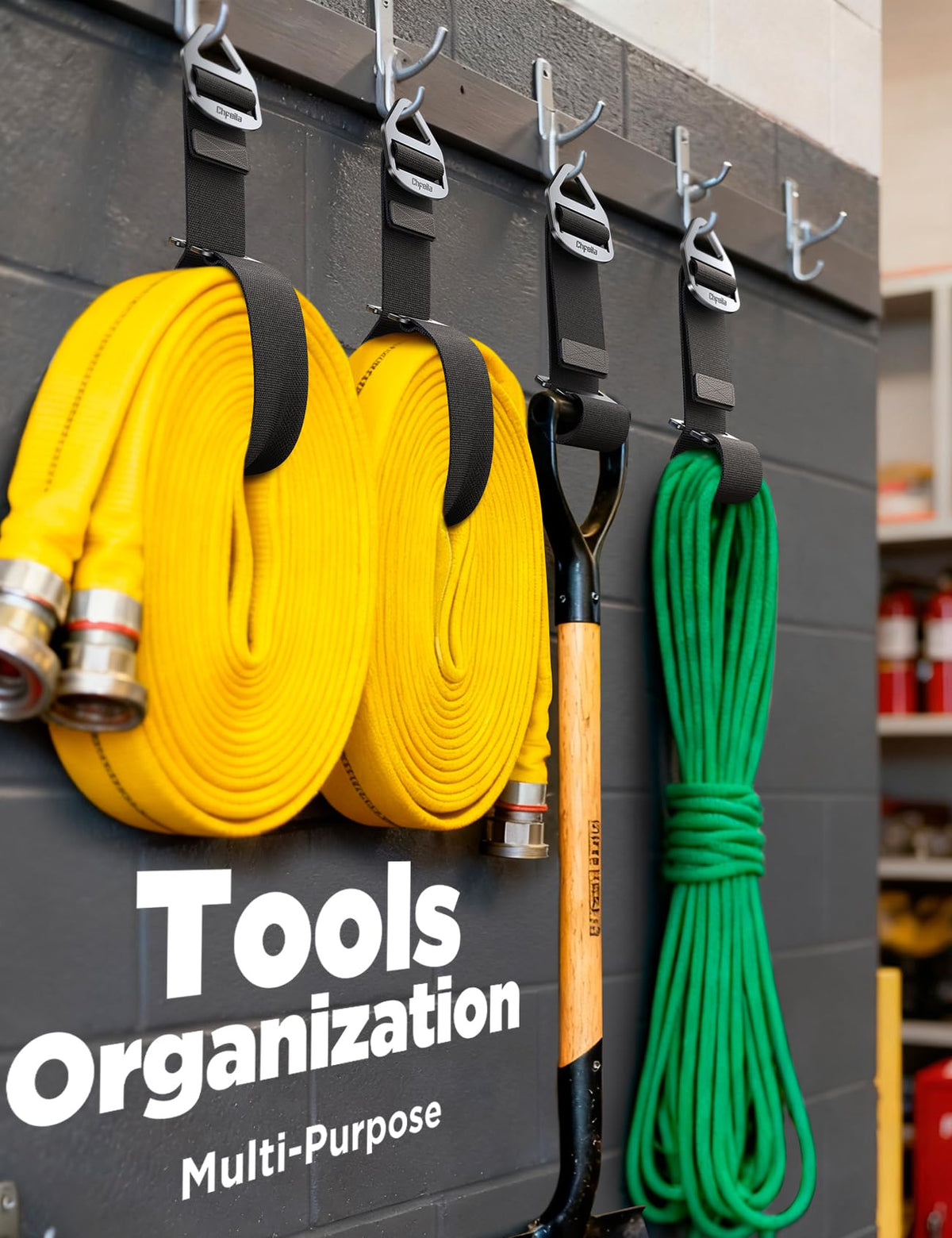 Chfeila cord organizer demonstrates gravity-driven grip preventing slips.