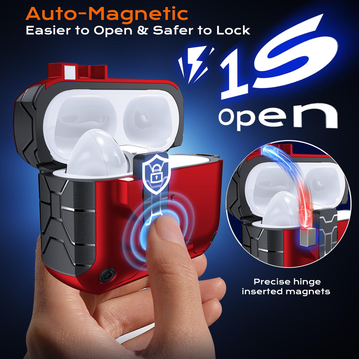 Chicfun AirPods Pro Case MagSafe alignment for easy charging