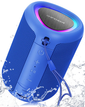 CHIFENCHY front view showing compact speaker and brand logo, clear portability benefit