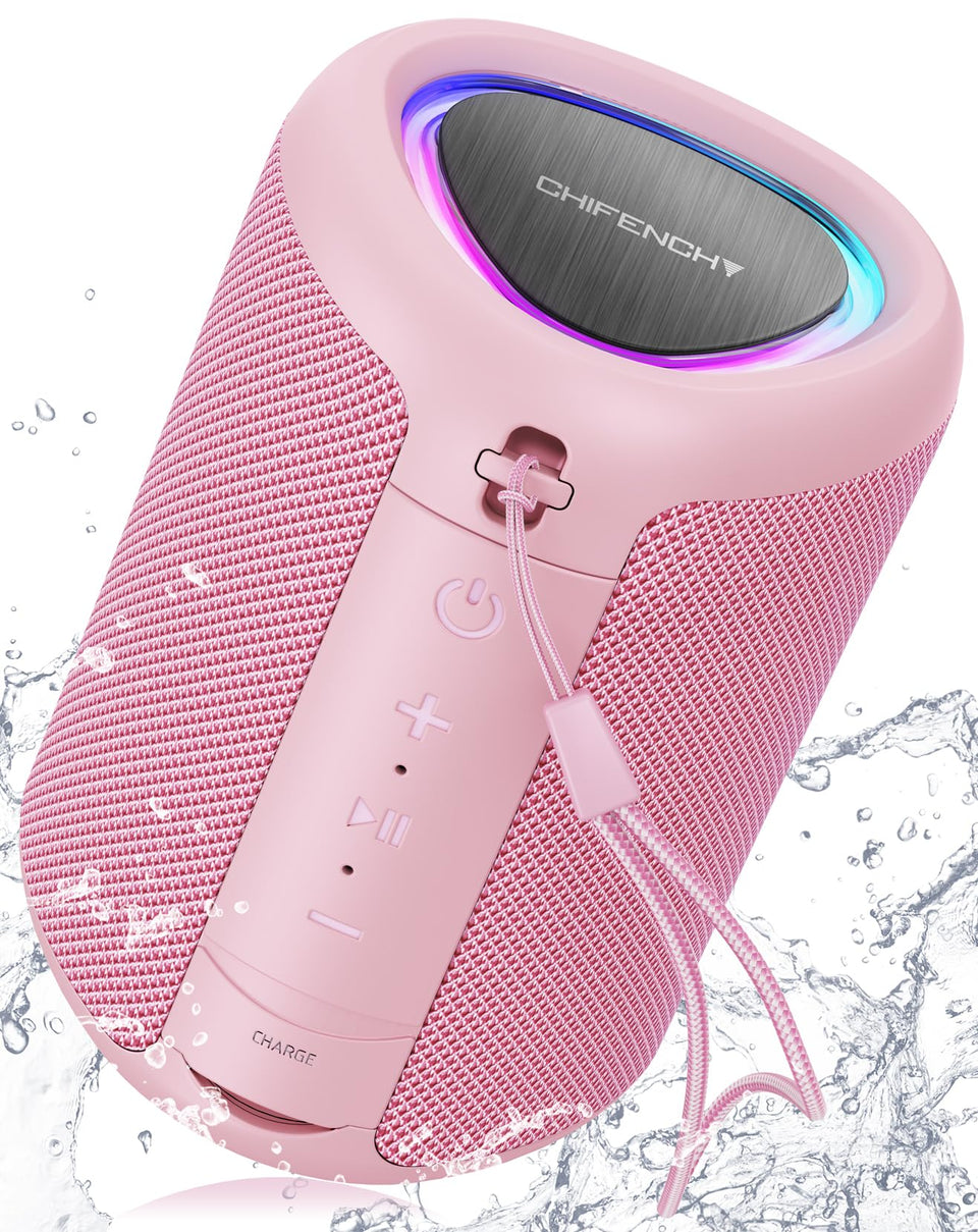 CHIFENCHY front view showing compact speaker and clear grille benefiting portable sound