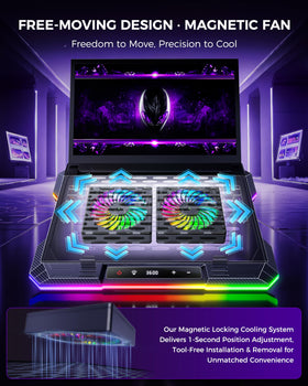 ChillCore K6 RGB close-up of detachable turbofan, emphasizes easy cleaning benefit