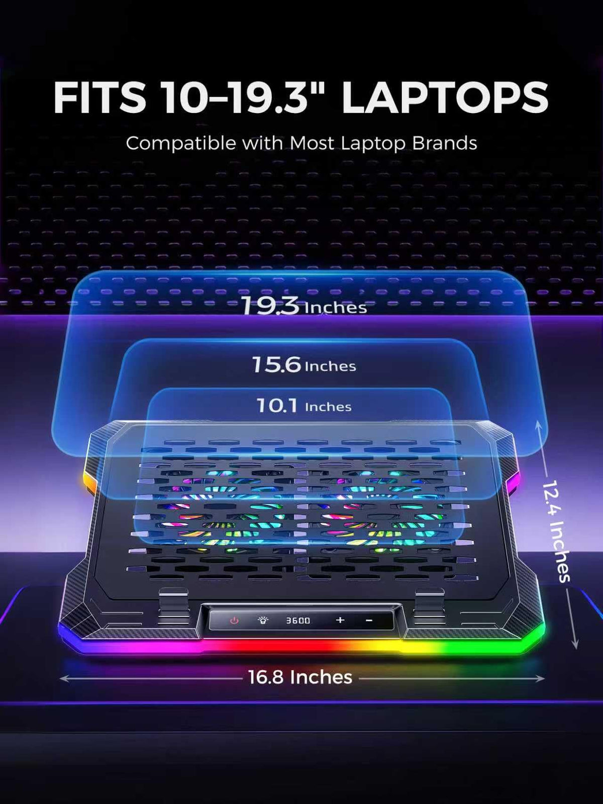 ChillCore K6 RGB lit with RGB modes on a desk, creates coordinated ambient lighting
