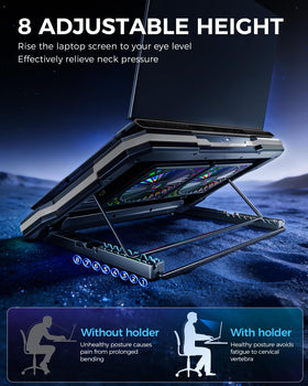 ChillCore K6 RGB USB-A and USB-C ports, enables simultaneous power and accessories