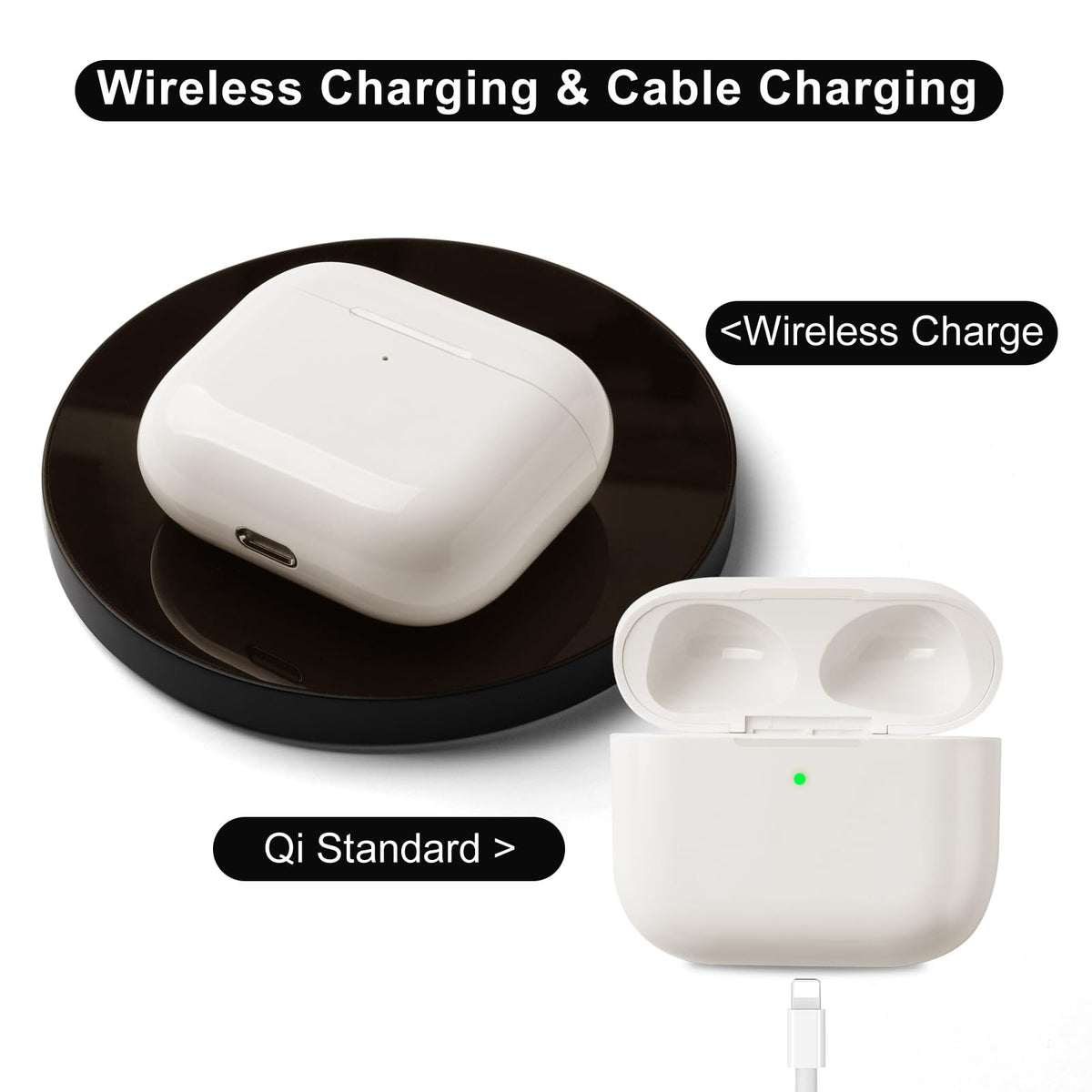 Chillyfar AirPods 3 beige-white design suits casual and travel setups.