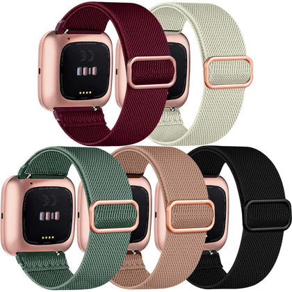 Chinber front view showing five replacement bands and color variety for style