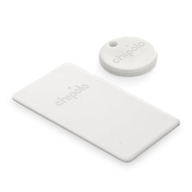 Chipolo Card front view showing off white color and clear identification benefit