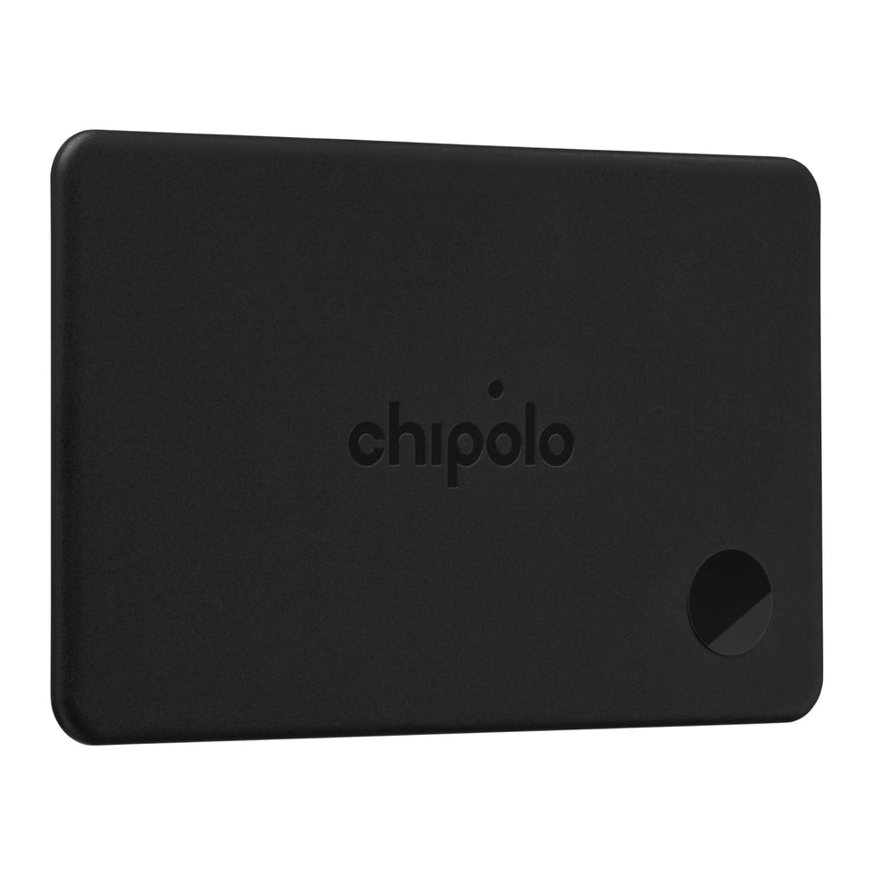 Chipolo CARD front view showing slim design and branding, helping quick identification