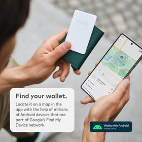 Chipolo Card Point Bluetooth tracker paired with Android device