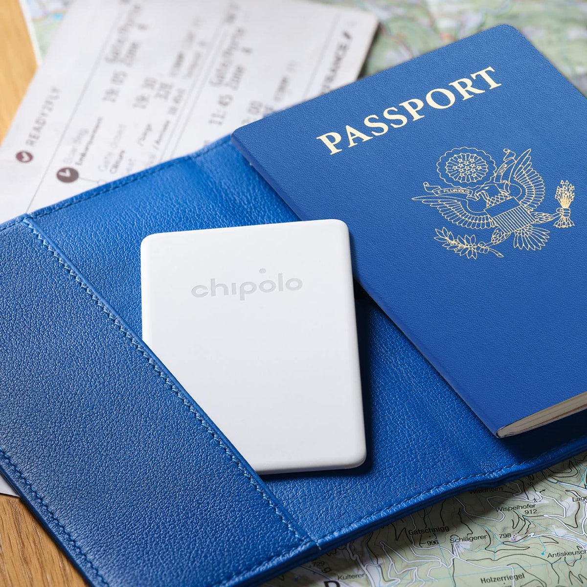 Chipolo Card Point last known location displayed on map