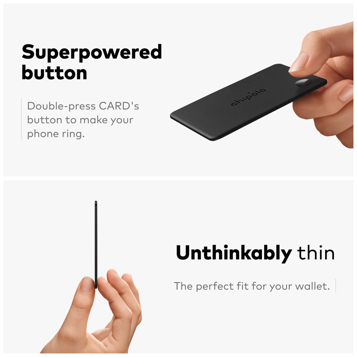Chipolo CARD side outlet enhances sound for quicker locating