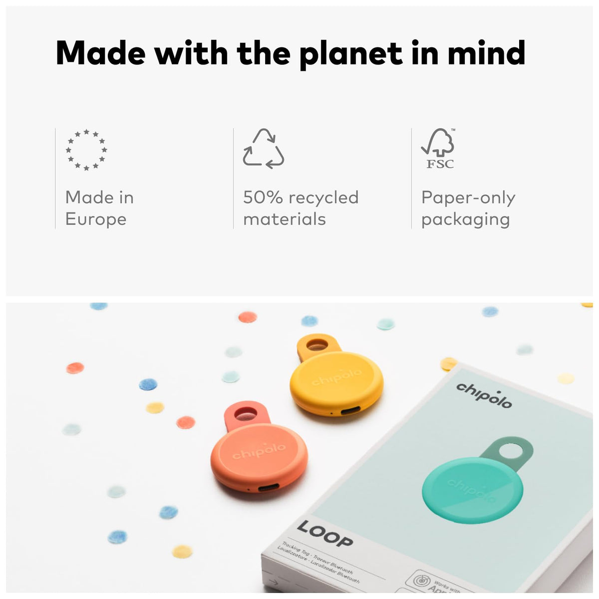 Chipolo LOOP submerged water test illustrating IP67 protection benefit