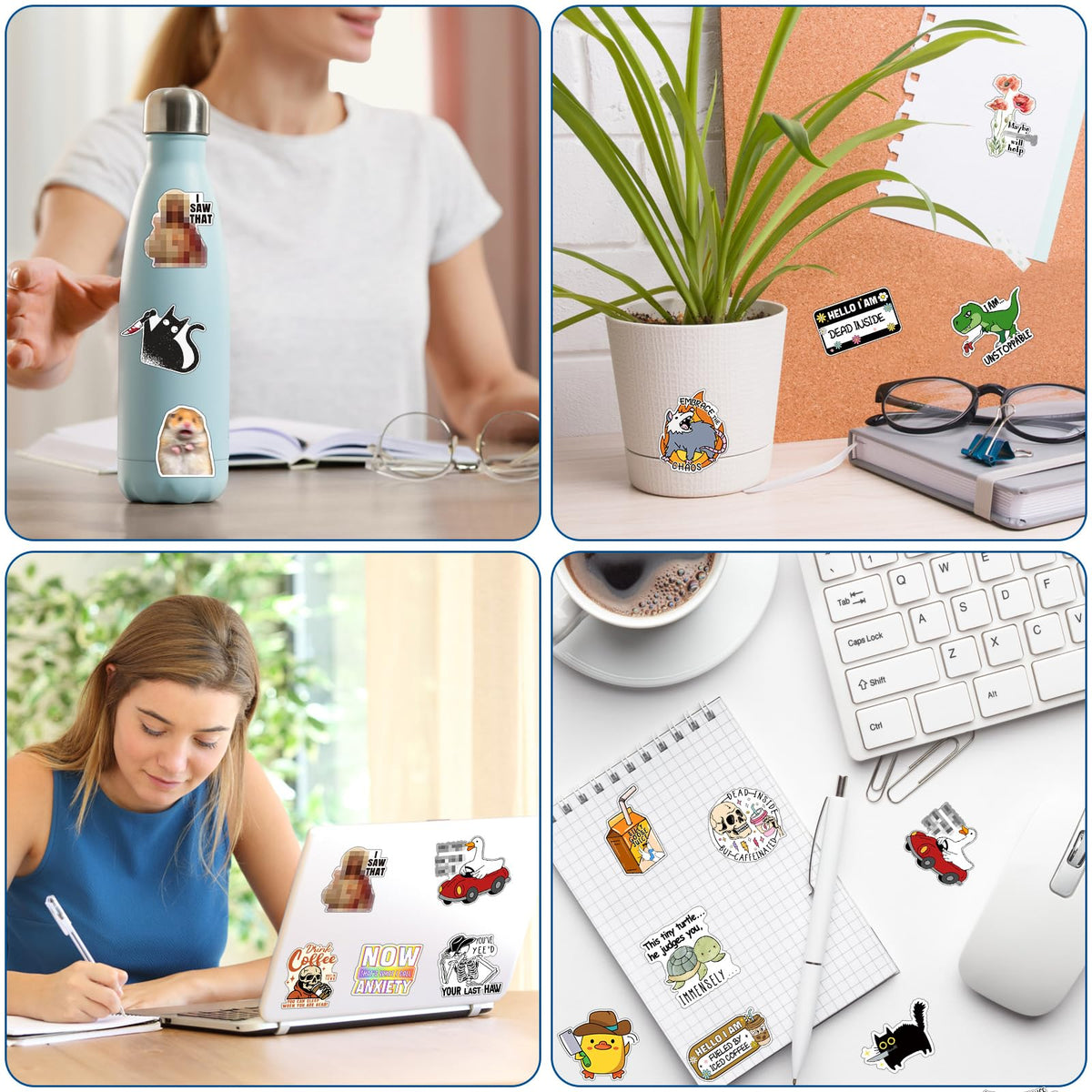 Chivertion versatile stickers for notebooks, phones, skateboards, and luggage