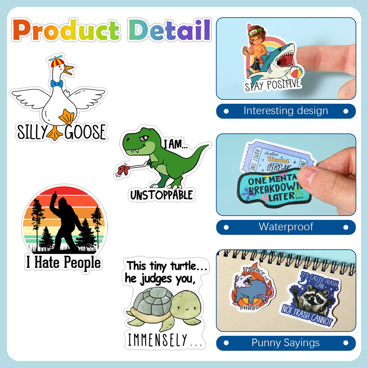 Chivertion sarcastic bottle stickers spread humor wherever you go