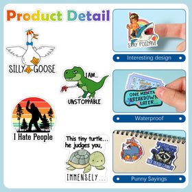Chivertion sarcastic bottle stickers spread humor wherever you go